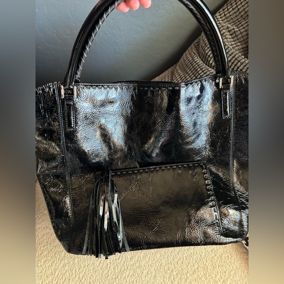 Anya Hindmarch Tassel Tote Bag Black patent leather - Picture 8 of 8